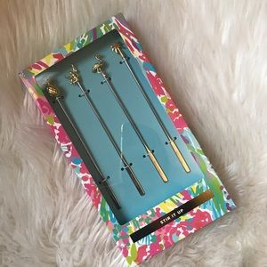 LILLY PULITZER DRINK STIRRERS